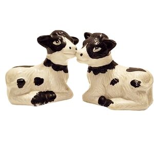 Set of Vintage Cow Salt & Pepper Shakers